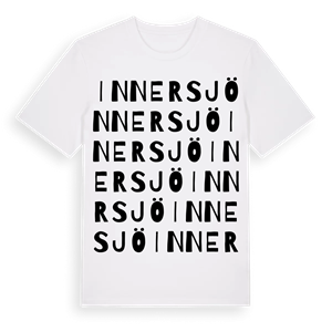 Innersjö ordlek t-shirt – ekologisk bomull t-shirt från Pinshirt