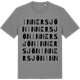 Mid Heather Gray t-shirt med Innersjön ordlek t-shirt