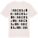 Vintage White t-shirt med Innersjön ordlek t-shirt