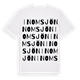 White t-shirt med Inomsjön ordlek t-shirt