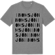 Mid Heather Gray t-shirt med Inomsjön ordlek t-shirt