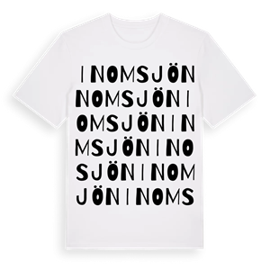Inomsjön ordlek t-shirt – ekologisk bomull t-shirt från Pinshirt