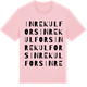 Pink Cotton t-shirt med Inre Kulfors ordlek t-shirt