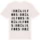Vintage White t-shirt med Inre Kulfors ordlek t-shirt