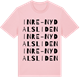 Pink Cotton t-shirt med Inre-Nydalsliden ordlek t-shirt
