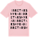 Pink Cotton t-shirt med Inre Tarsmyran ordlek t-shirt