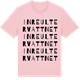 Pink Cotton t-shirt med Inre Ultervattnet ordlek t-shirt