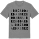 Mid Heather Gray t-shirt med Inrebodarna ordlek t-shirt