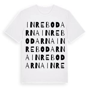 Inrebodarna ordlek t-shirt – ekologisk bomull t-shirt från Pinshirt