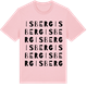 Pink Cotton t-shirt med Isberg ordlek t-shirt