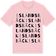 Pink Cotton t-shirt med Islandsbäck ordlek t-shirt