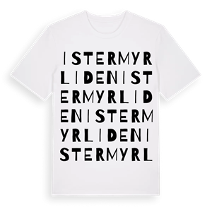 Istermyrliden ordlek t-shirt – ekologisk bomull t-shirt från Pinshirt
