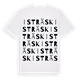 White t-shirt med Isträsk ordlek t-shirt