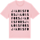 Pink Cotton t-shirt med Jakobsfors ordlek t-shirt