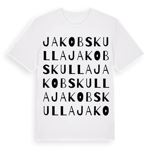 Jakobskulla ordlek t-shirt – ekologisk bomull t-shirt från Pinshirt
