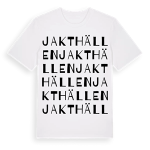 Jakthällen ordlek t-shirt – ekologisk bomull t-shirt från Pinshirt
