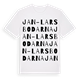 Jan-Larsbodarna ordlek t-shirt