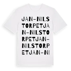 Jan-Nilstorpet ordlek t-shirt – ekologisk bomull t-shirt från Pinshirt