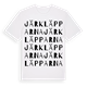 White t-shirt med Järkläpparna ordlek t-shirt