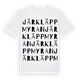 Järkläppmyran ordlek t-shirt
