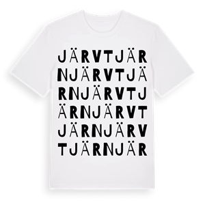 Järvtjärn ordlek t-shirt – ekologisk bomull t-shirt från Pinshirt