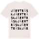 Vintage White t-shirt med Järvträsk ordlek t-shirt