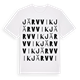 White t-shirt med Järvvik ordlek t-shirt