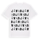 White t-shirt med Jåvan ordlek t-shirt