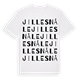 White t-shirt med Jillesnåle ordlek t-shirt