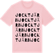 Pink Cotton t-shirt med Jocktjärn ordlek t-shirt