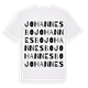 White t-shirt med Johannesbo ordlek t-shirt