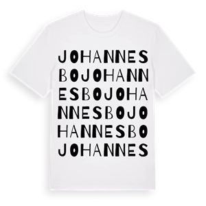 Johannesbo ordlek t-shirt – ekologisk bomull t-shirt från Pinshirt