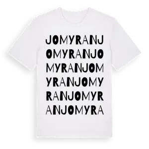 Jomyran ordlek t-shirt – ekologisk bomull t-shirt från Pinshirt