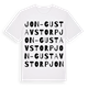 Jon-Gustavstorp ordlek t-shirt