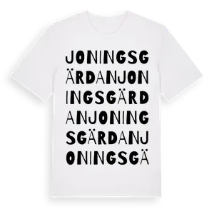 Joningsgärdan ordlek t-shirt – ekologisk bomull t-shirt från Pinshirt