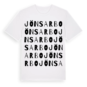 Jönsarbo ordlek t-shirt – ekologisk bomull t-shirt från Pinshirt