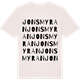 Vintage White t-shirt med Jonsmyran ordlek t-shirt