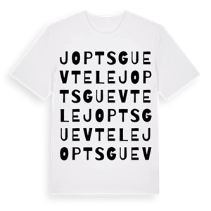 Joptsguevtele ordlek t-shirt – ekologisk bomull t-shirt från Pinshirt