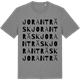 Mid Heather Gray t-shirt med Joranträsk ordlek t-shirt