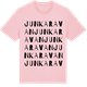 Pink Cotton t-shirt med Junkaravan ordlek t-shirt