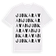 White t-shirt med Junkaravan ordlek t-shirt