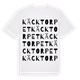 White t-shirt med Käcktorpet ordlek t-shirt