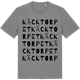 Mid Heather Gray t-shirt med Käcktorpet ordlek t-shirt