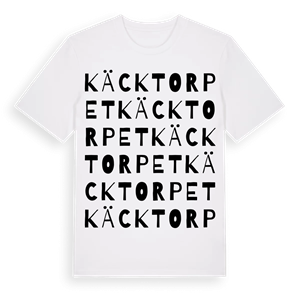 Käcktorpet ordlek t-shirt – ekologisk bomull t-shirt från Pinshirt