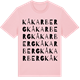 Pink Cotton t-shirt med Kåkarberg ordlek t-shirt
