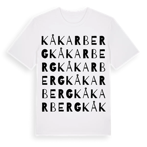 Kåkarberg ordlek t-shirt – ekologisk bomull t-shirt från Pinshirt