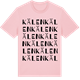 Pink Cotton t-shirt med Kälen ordlek t-shirt