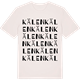 Vintage White t-shirt med Kälen ordlek t-shirt