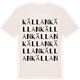 Vintage White t-shirt med Källan ordlek t-shirt