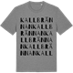 Mid Heather Gray t-shirt med Kallbrännan ordlek t-shirt